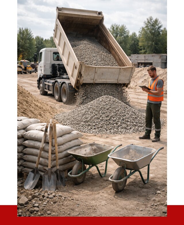 Доставка нерудных материалов в Кирове от 1220 руб. | ПРОНЕРУДКро