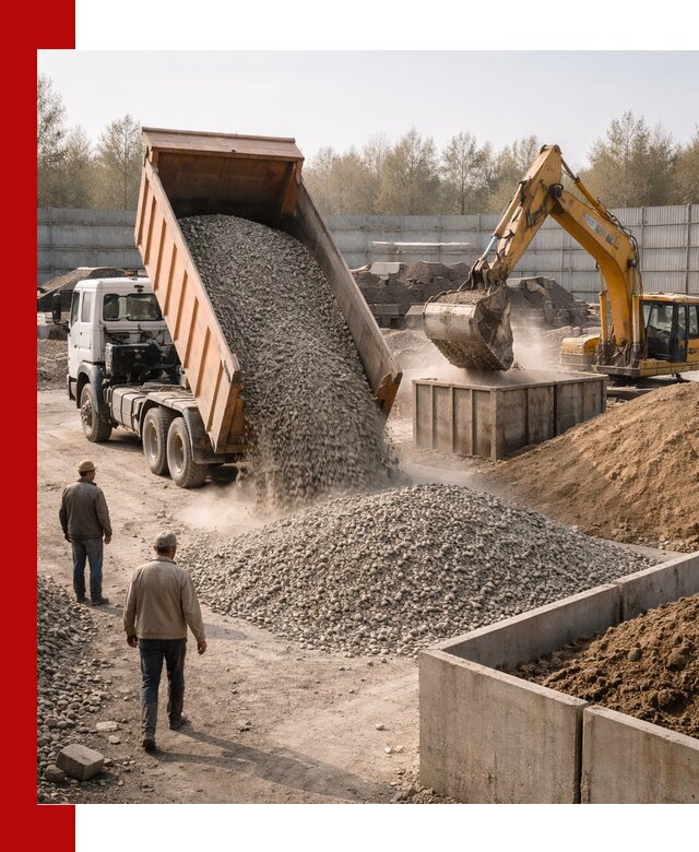 Доставка нерудных материалов с погрузкой и разгрузкой в Кирове