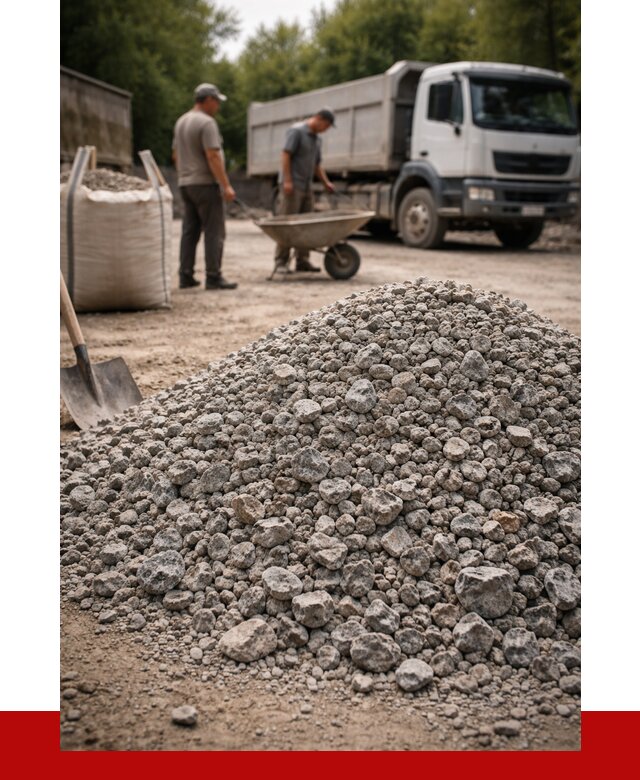 Гранитный щебень фракция 20-40 в Кирове от 3253 руб. ПРОНЕРУДКро