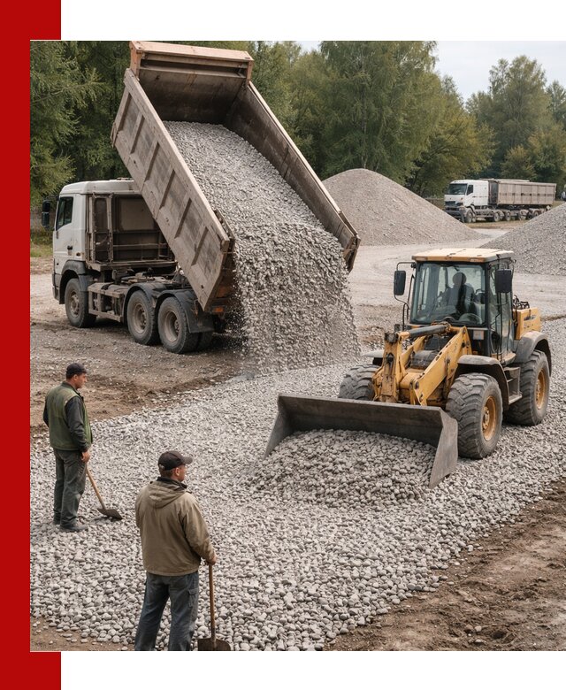 Купить гравийный щебень фракция 20-40 в Кирове с доставкой