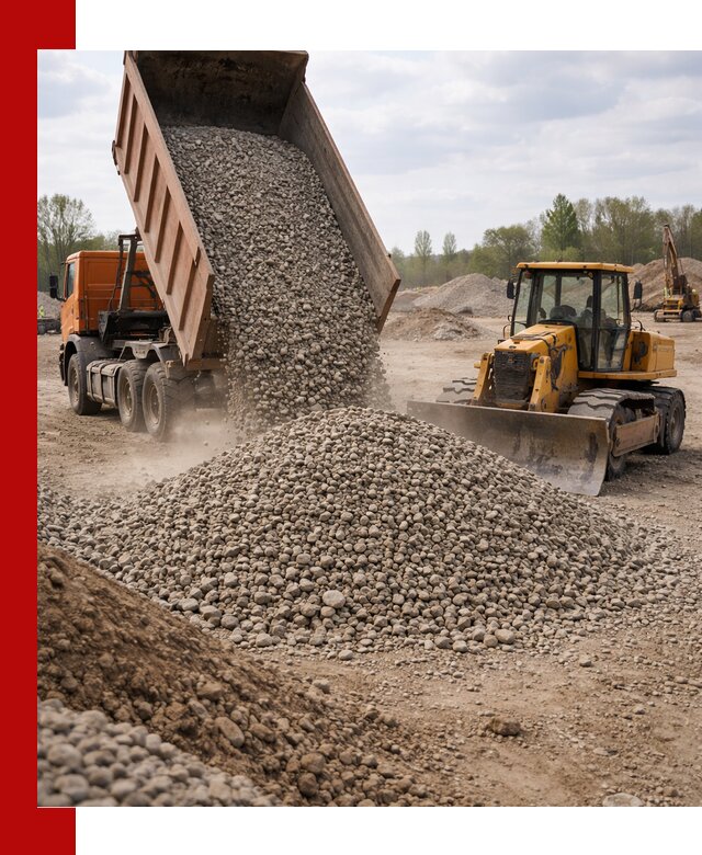 Доставка гравийного щебня фракции 40-70 в Кирове