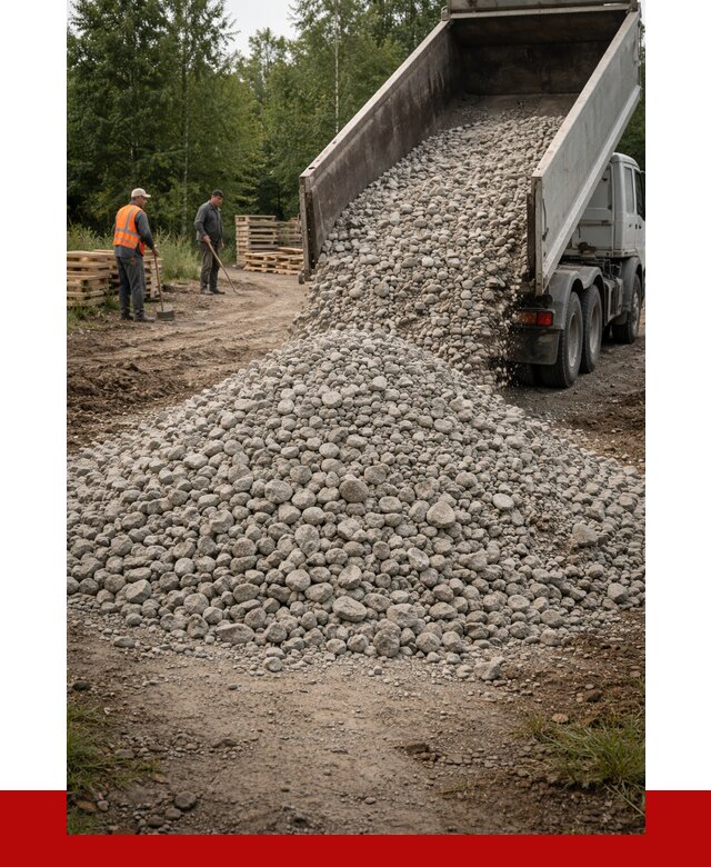 гравийный щебень фракция 70-120 в Кирове от 2490 р. ПРОНЕРУДКро