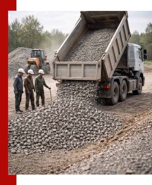 Доставка гравийного щебня фракции 70-120 в Кирове