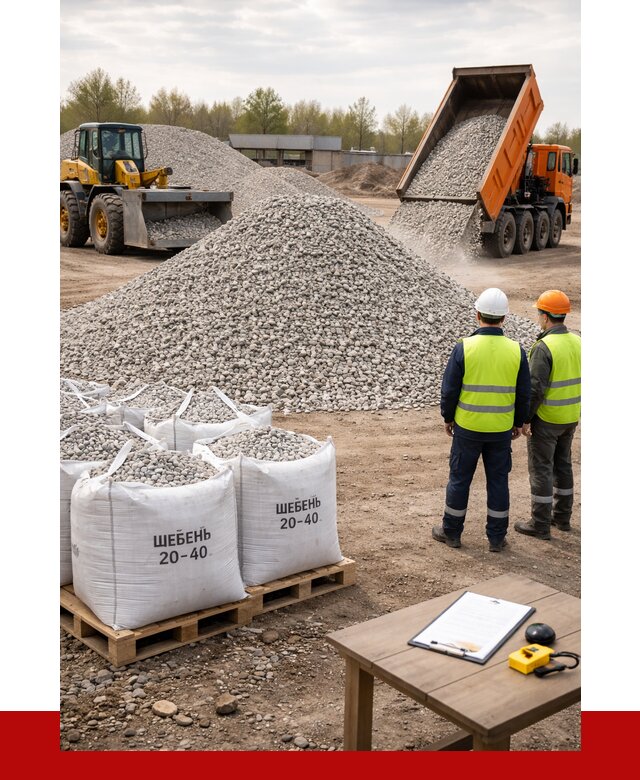 Известняковый щебень 20-40 в Кирове от 2135 р. ПРОНЕРУДКро