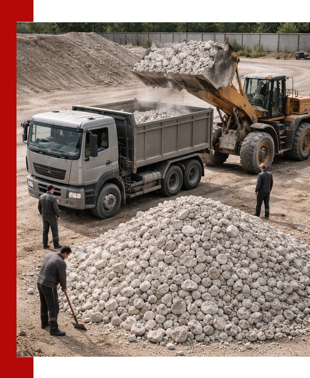 Известняковый щебень фракция 70–150 с доставкой в Кирове