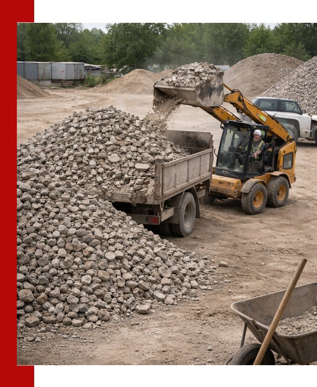 Доставка вторичного щебня в Кирове для строительных работ