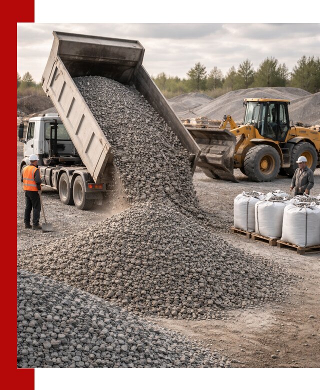 Бетонный щебень фракция 5–20 с доставкой в Кирове