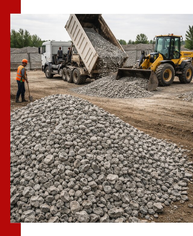 Доставка бетонного щебня фракции 40-70 в Кирове