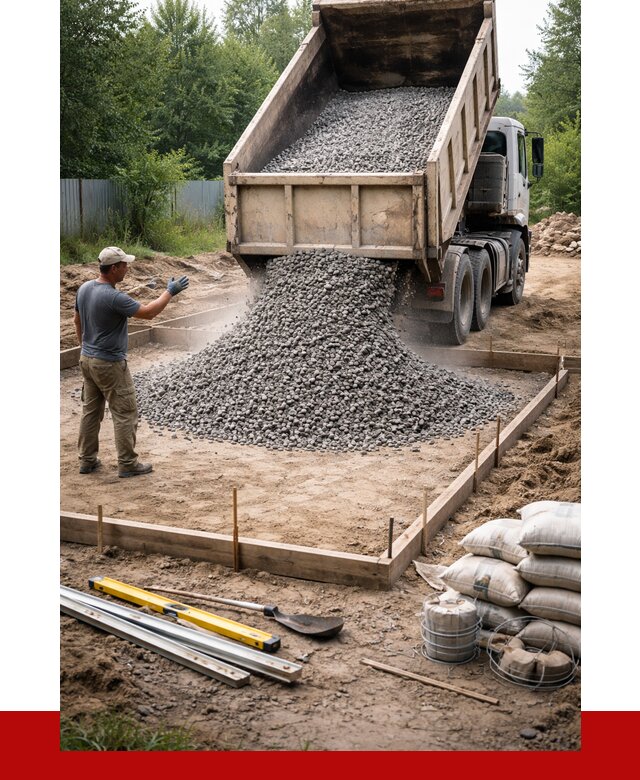 Купить щебень для фундамента в Кирове от 4574 р. | ПРОНЕРУДКро