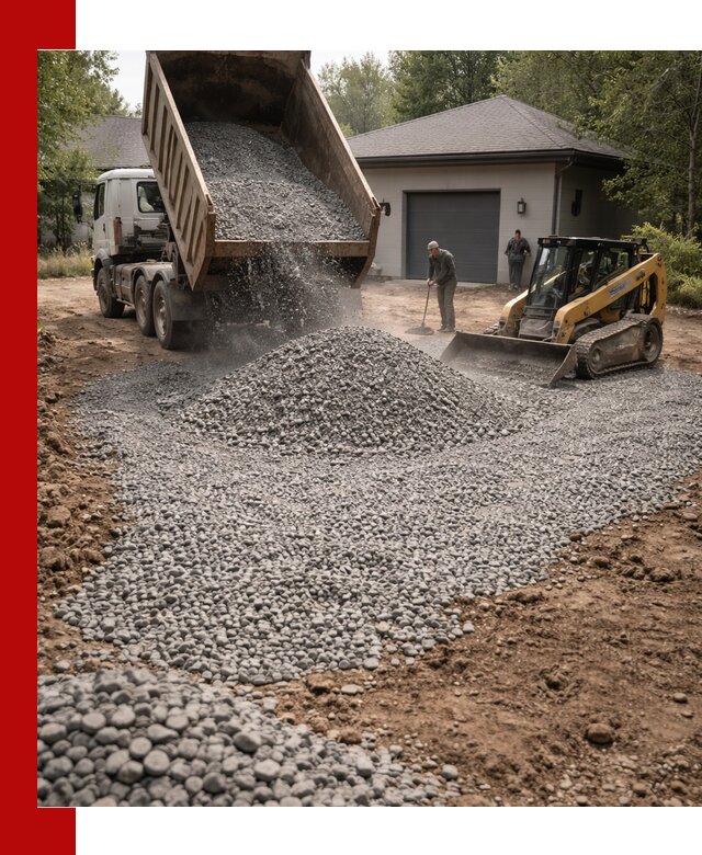 Щебень для парковки в Кирове: доставка и укладка качественного материала