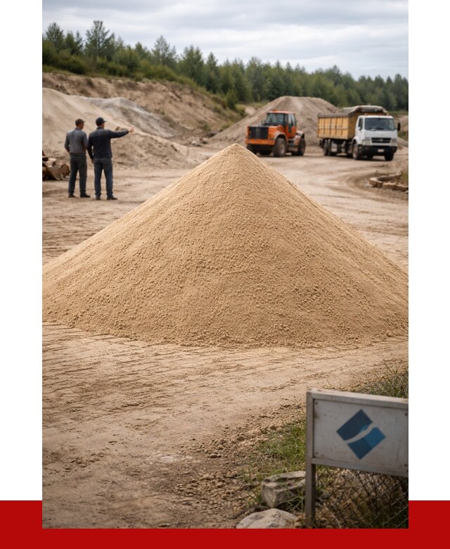 Карьерный песок навалом в Кирове от 1830 р. | ПРОНЕРУДКро