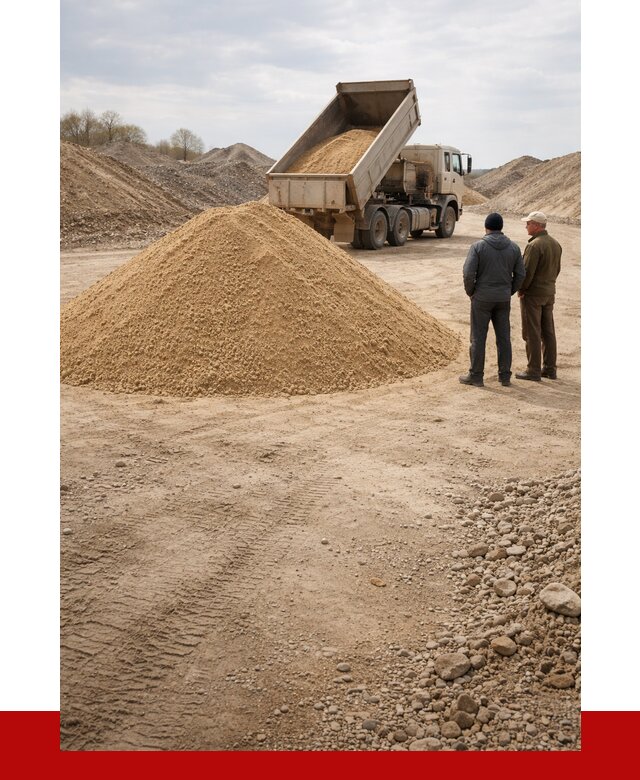 Карьерный песок крупнозернистый в Кирове от 8640 р | ПРОНЕРУДКро