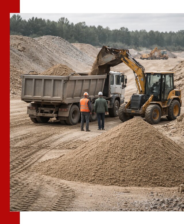 Карьерный среднезернистый песок с доставкой в Кирове