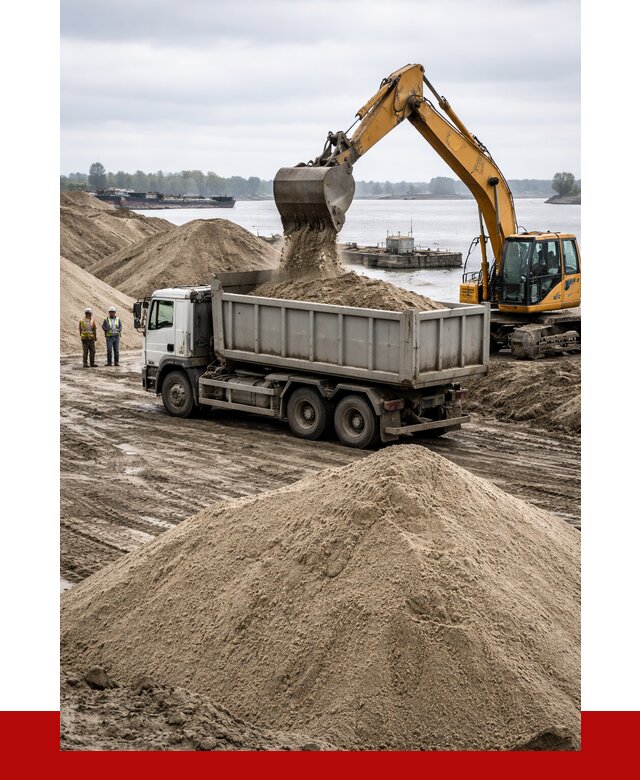 Купить речной песок навалом в Кирове от 1830 р., ПРОНЕРУДКро