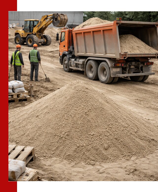 Доставка и продажа мытого речного песка в Кирове