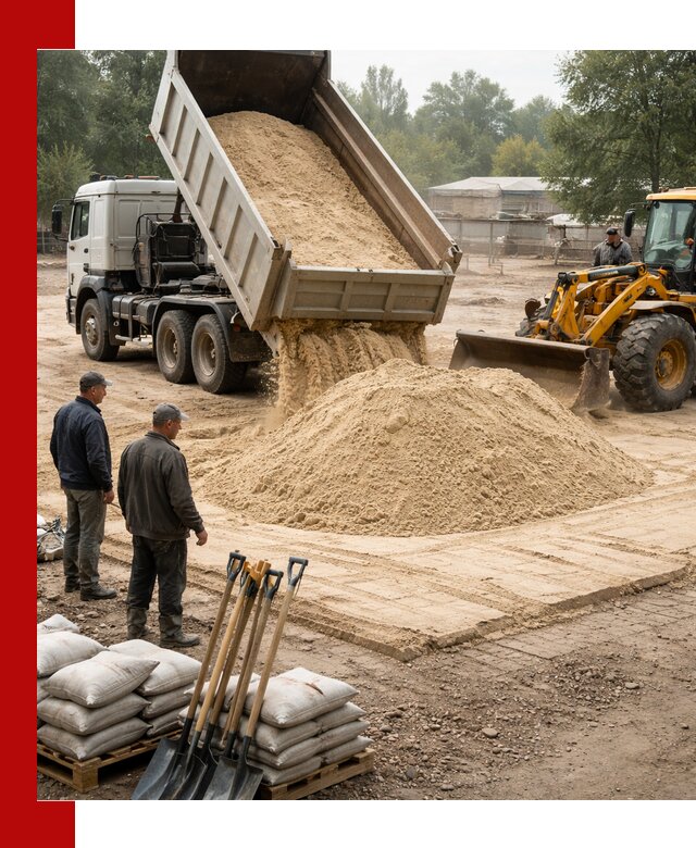 Доставка мытого песка в Кирове с самосвалами по выгодной цене