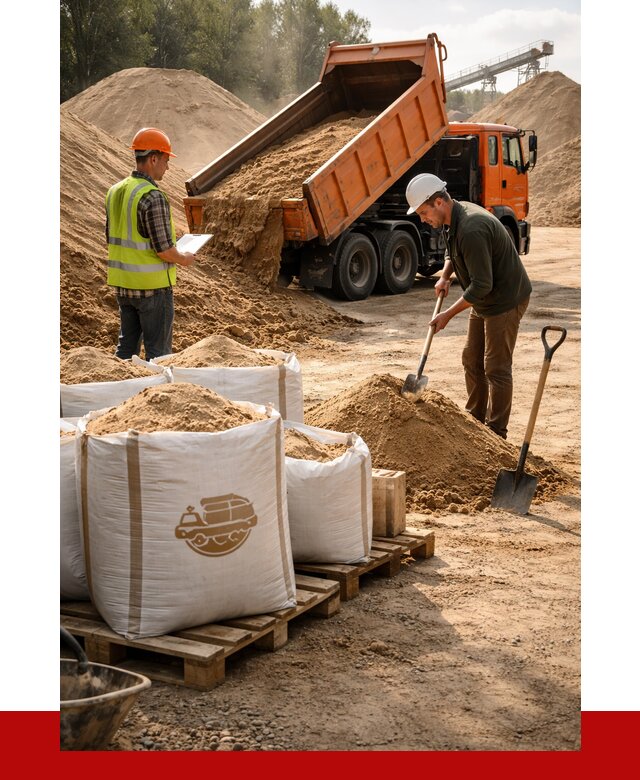 Строительный песок в Кирове от 2236 р. с доставкой, ПРОНЕРУДКро