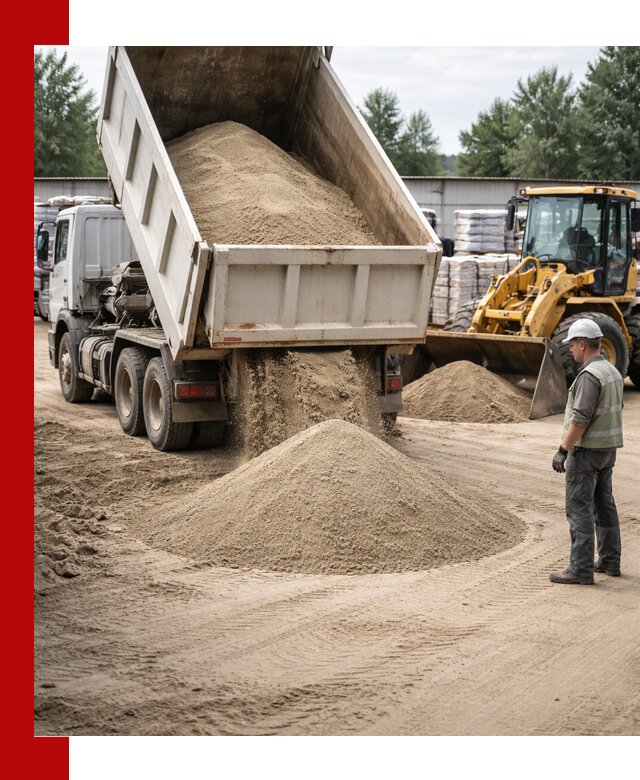 Поставка и доставка песка для бетона в Кирове