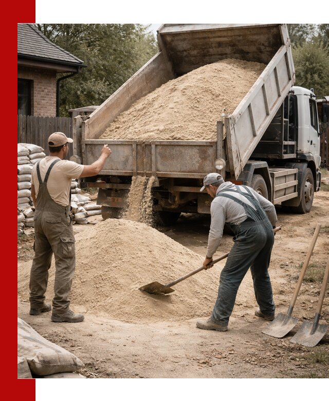 Песок для штукатурки с доставкой в Кирове качественный и чистый
