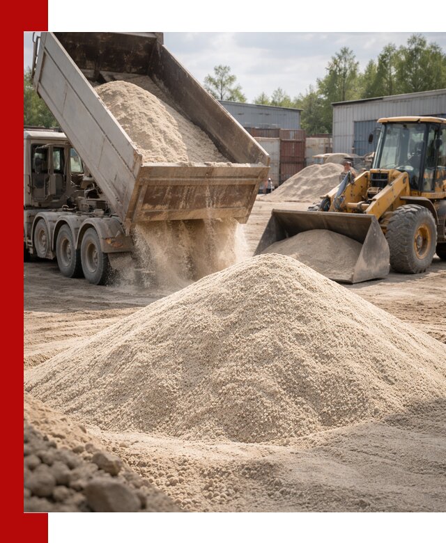 Кварцевый песок с доставкой в Кирове для строительных работ