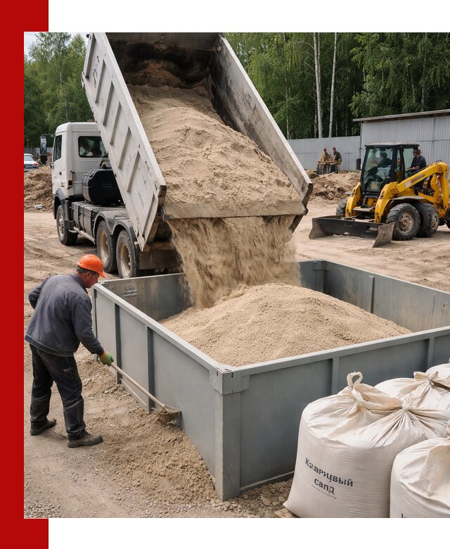 Кварцевый песок для фильтра в Кирове — доставка и качество