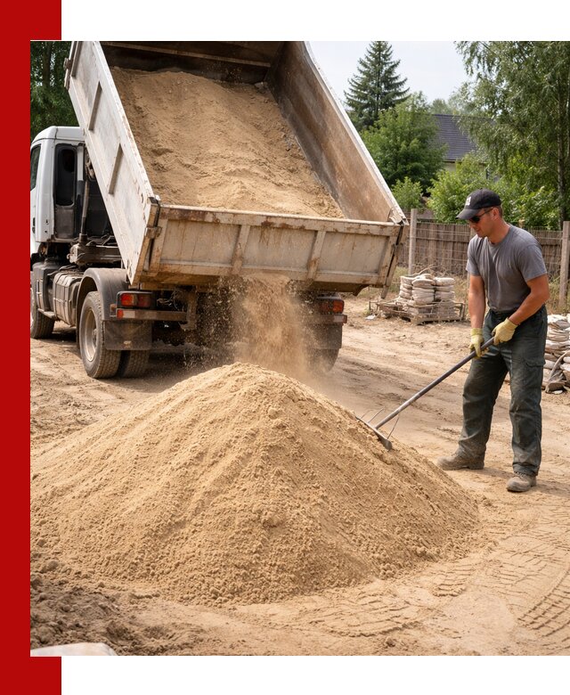Доставка сухого песка самосвалами в Кирове