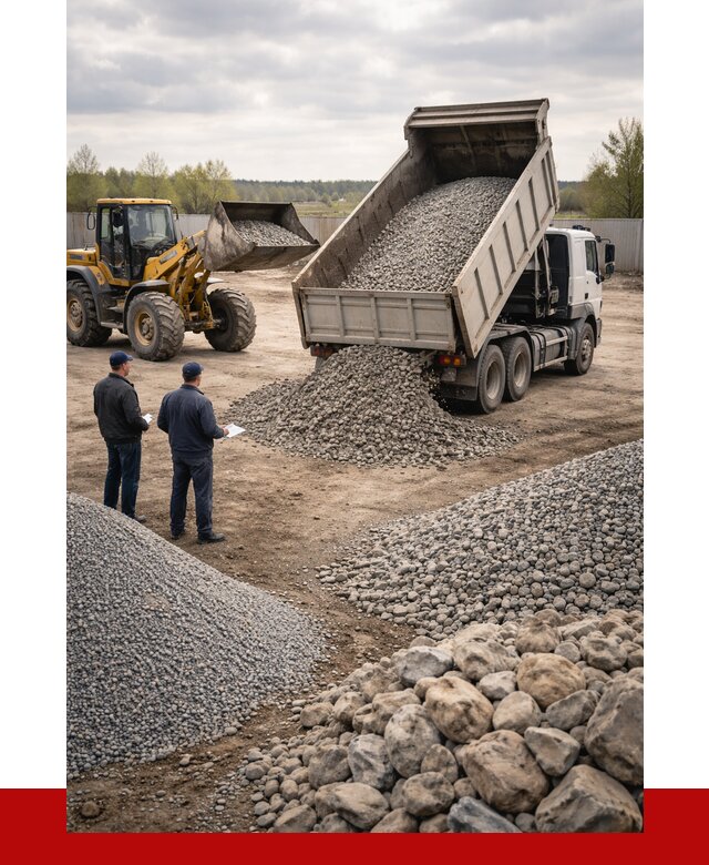 Гравий и камень с доставкой в Кирове от 4269 р. - ПРОНЕРУДКро