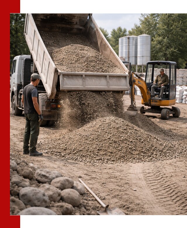 Доставка ПГС С3 в Кирове самосвалами и миксерами
