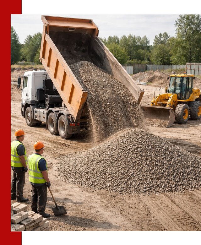 Доставка щебёночно-песчаной смеси ЩПС С7 в Кирове
