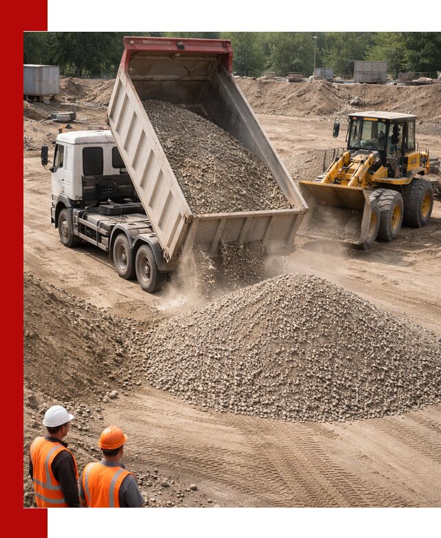 Щебень с песком (ЩГПС С2) с доставкой в Кирове