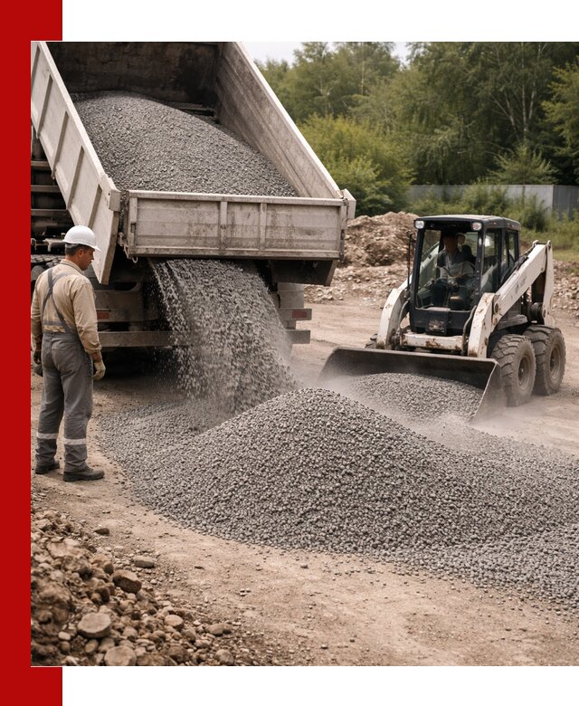 Доставка гравийного отсева 0-5 в Кирове оптом и в розницу