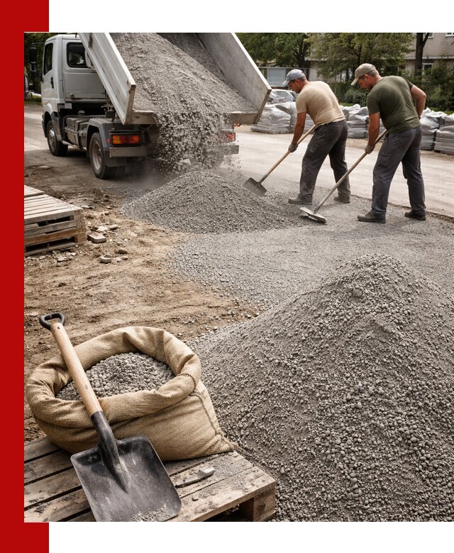 Отсев для тротуарной плитки в Кирове — доставка и укладка