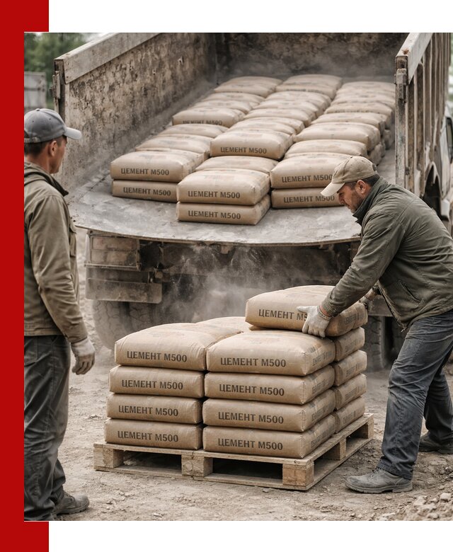 Цемент М500 с доставкой самосвалом в Кирове