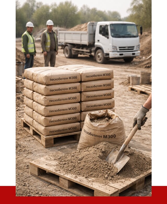 Пескобетон М300 в Кирове с доставкой от 4727 р. за куб | ПРОНЕРУДКро