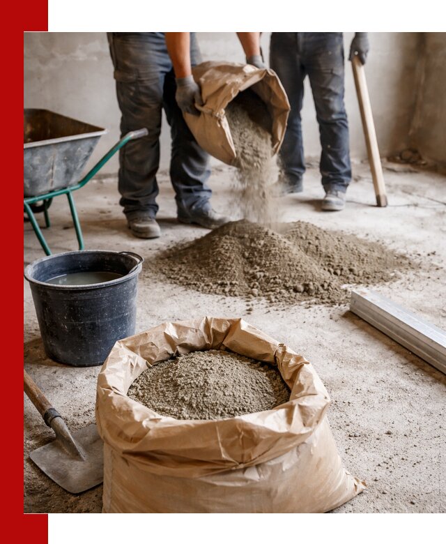 Доставка сухой смеси для стяжки в Кирове