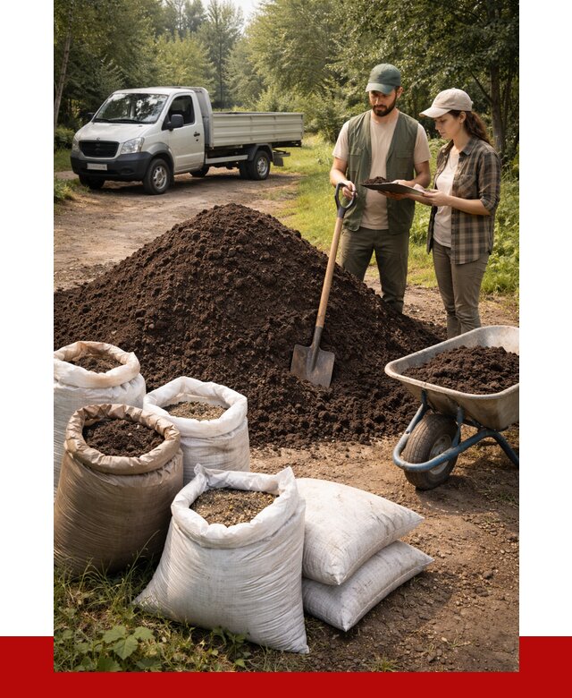 Купить грунт с доставкой в Кирове от 4574 р. за м3 | ПРОНЕРУДКро