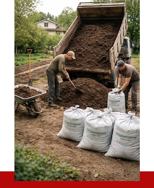 Плодородная смесь в Кирове от 4269 р./куб с доставкой | ПРОНЕРУДКро