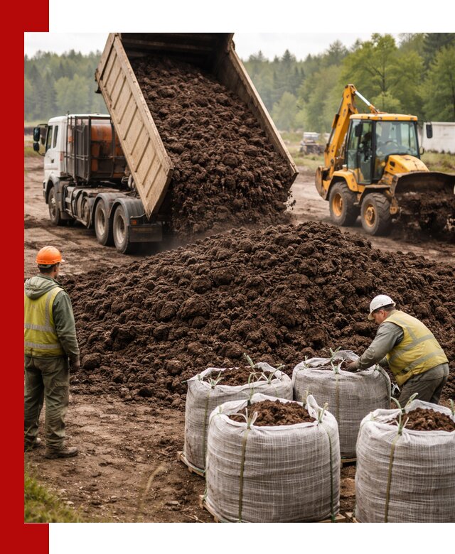 Доставка нейтрального торфа в Кирове оптом и в розницу