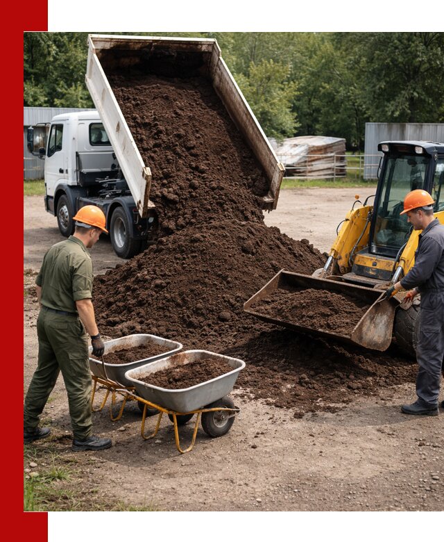 Доставка торфо-земляной смеси в Кирове для огорода и ландшафта