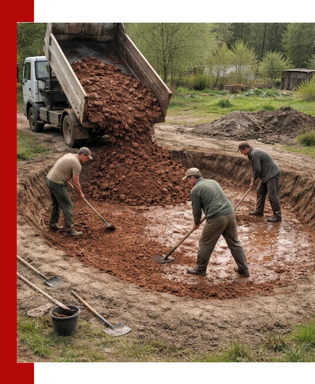 Купить качественную глину для пруда в Кирове