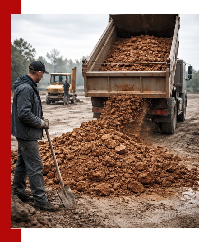 Глина для засыпки в Кирове с доставкой самосвалами