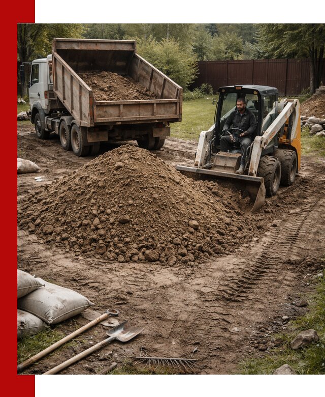 Суглинок для планировки участков в Кирове с доставкой и выгрузкой