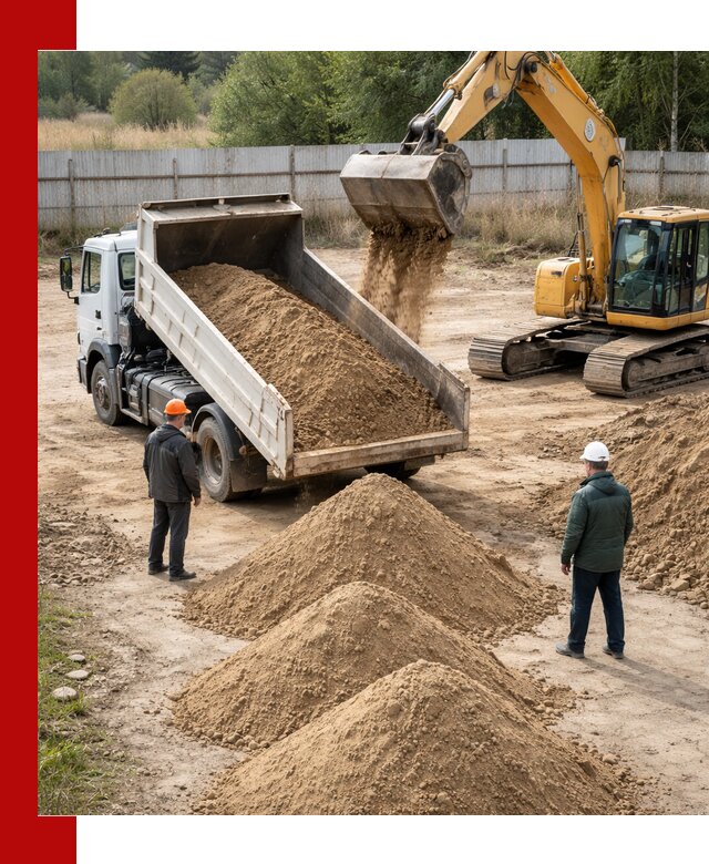 Доставка супеси вагонными и автопартиями в Кирове