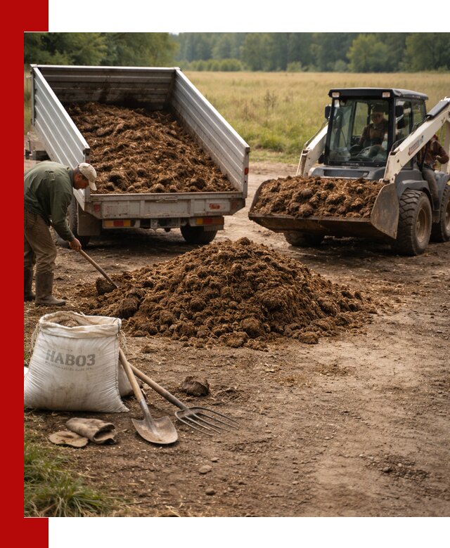 Доставка конского навоза в Кирове с разгрузкой и доставкой на объект