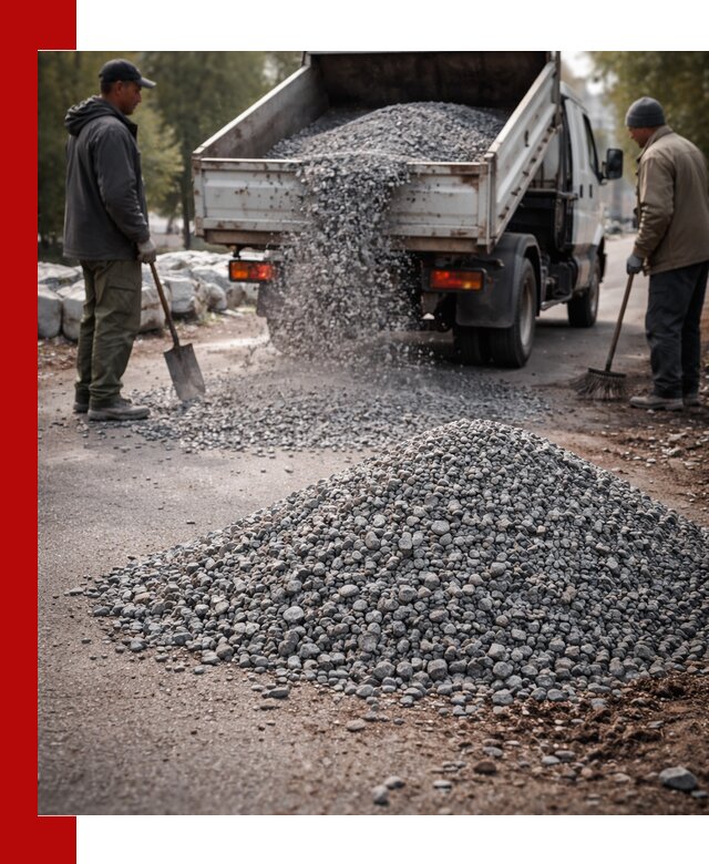 Гранитная крошка для посыпки дорог и тротуаров в Кирове