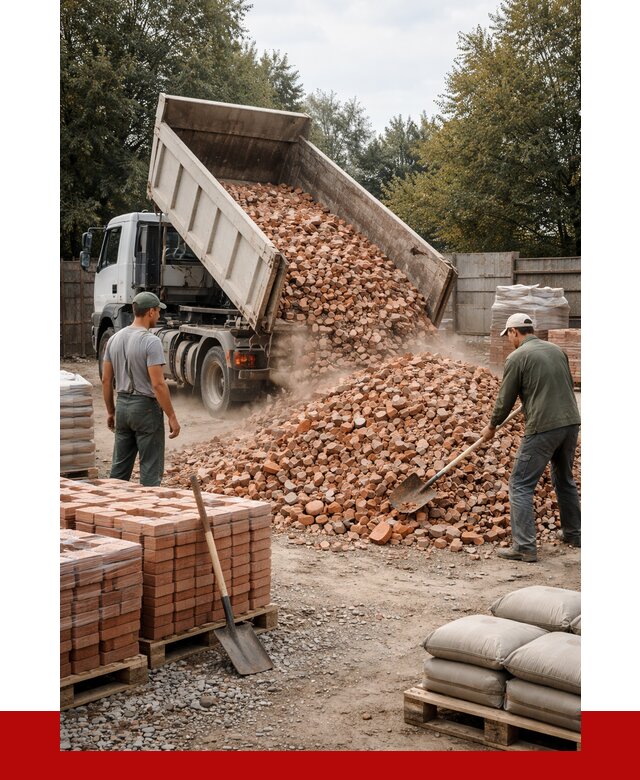 Бой кирпича в Кирове с доставкой от 4269 руб/куб | ПРОНЕРУДКро