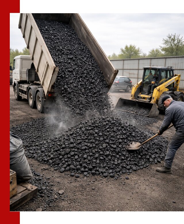 Доставка угля орех в Кирове оптом и в розницу