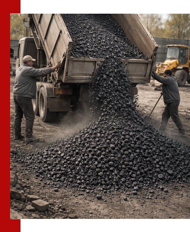 Доставка угля семечка самосвалами в Кирове