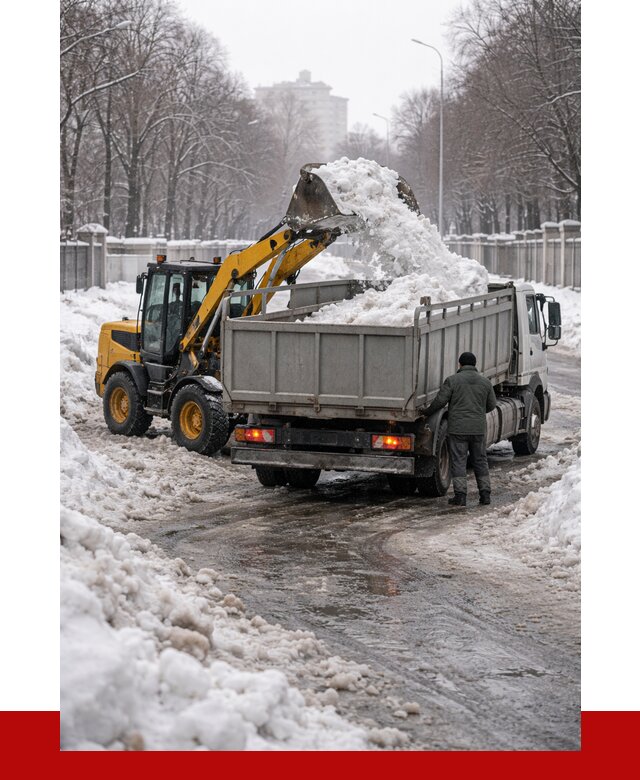 Вывоз снега с погрузкой в Кирове от 3558 р. ПРОНЕРУДКро