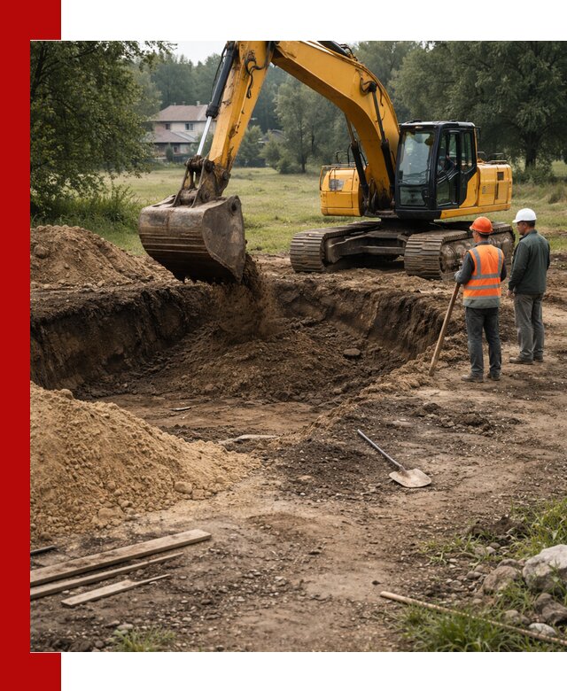 Рытье котлована под фундамент в Кирове (быстро и недорого)